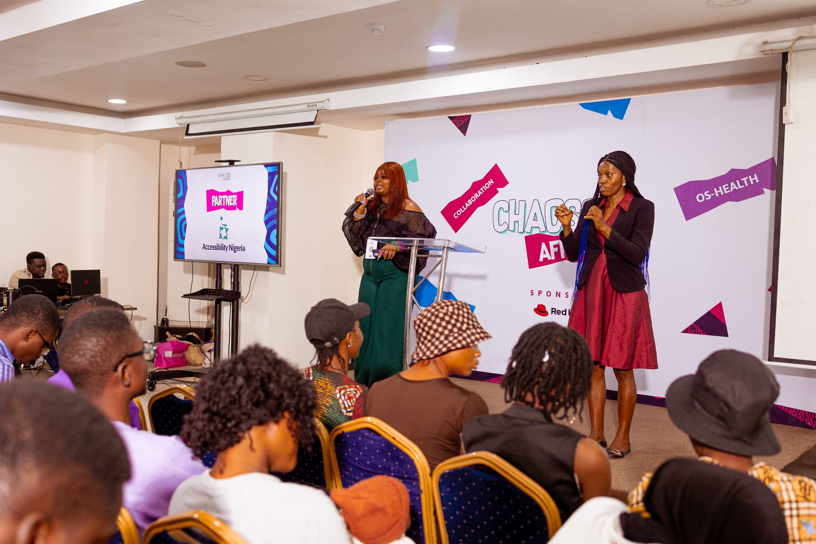 Accessibility Nigeria partner presentation at CHAOSScon Africa